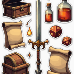 Games & Gaming - Sticker Sheet v2